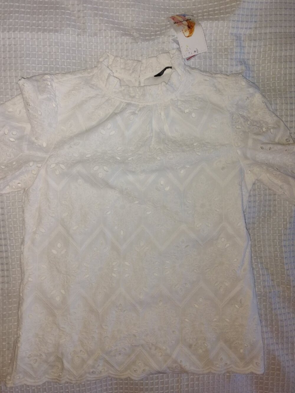 White Eyelet Lace Blouse | NWT